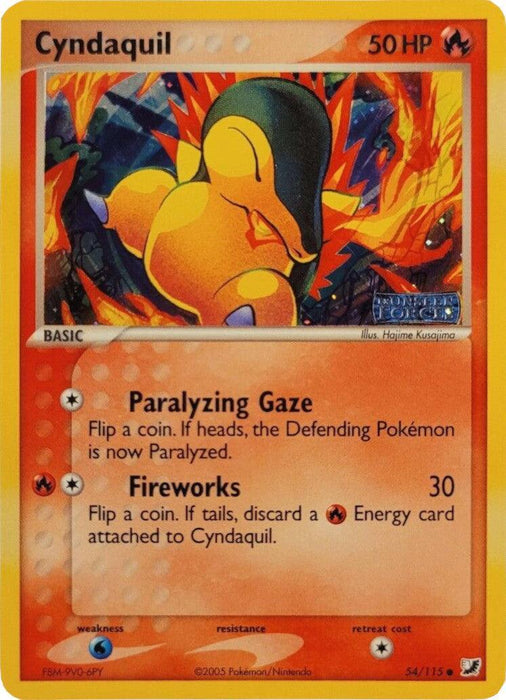 Cyndaquil (54/115) (Stamped) [EX: Unseen Forces] - for just $16.70! 