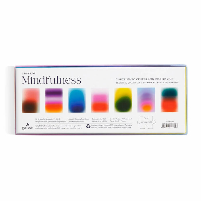 7 Days of Mindfulness Set of 7 Mini 70 Piece Jigsaw Puzzles Galison - for just $24.99! 