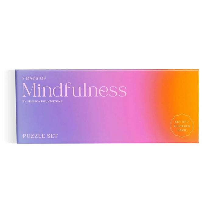 7 Days of Mindfulness Set of 7 Mini 70 Piece Jigsaw Puzzles Galison - for just $24.99! 