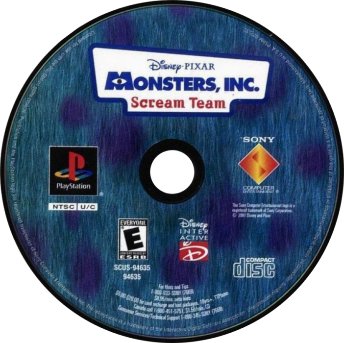 Disney Pixar Monsters Inc: Scream Team – PlayStation 1 (PS1) - for just $8.99! 