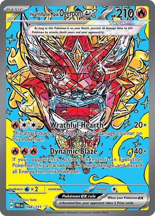 Hearthflame Mask Ogerpon ex (148/131) [Scarlet & Violet: Prismatic Evolutions] - for just $7.90! 