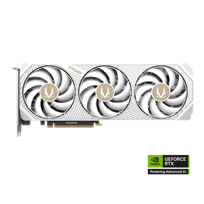 Zotac NVIDIA GeForce RTX 5070 AMP White Overclocked Triple Fan 12GB GDDR7 PCIe 5.0 Graphics Card - for just $699.99! 