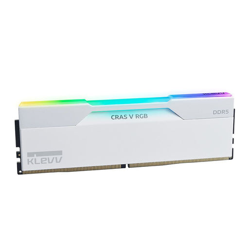 KLEVV CRAS V RGB 32GB (2x16GB) DDR5-6000 PC5-48000 CL30 Dual Channel Desktop Memory Kit 5AGU880-60A300J Brilliant White - for just $699.99! 