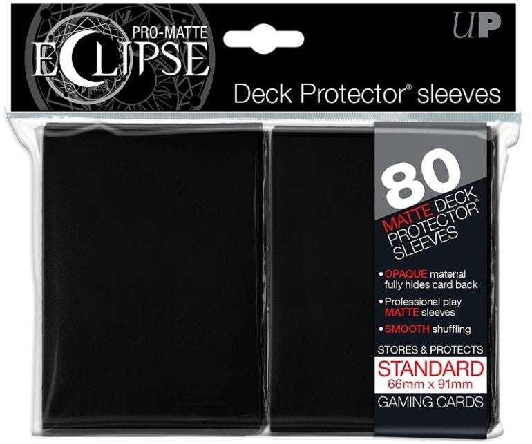 Ultra PRO: Standard 80ct Sleeves - PRO-Matte Eclipse (Black) - Just $0! Shop now at Retro Gaming of Denver