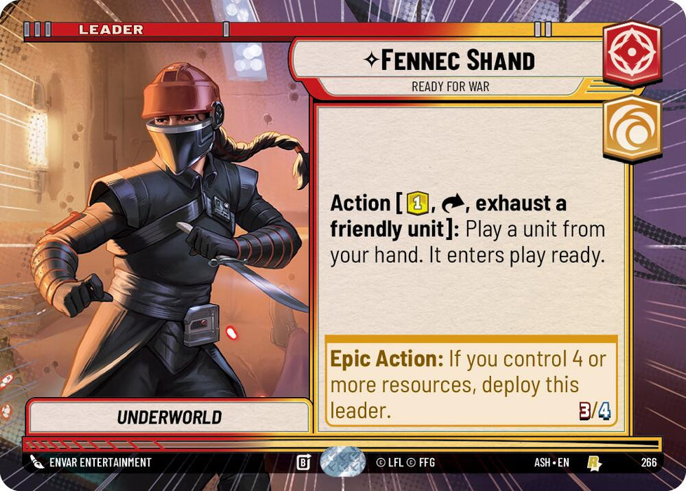 Fennec Shand - Ready for War (266) (Hyperspace) (266) [Ashes of the Empire] - for just $0.15! 