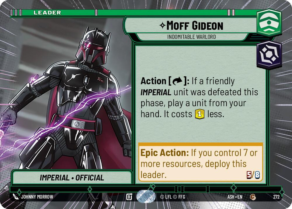 Moff Gideon - Indomitable Warlord (272) (Hyperspace) (272) [Ashes of the Empire] - for just $0.10! 
