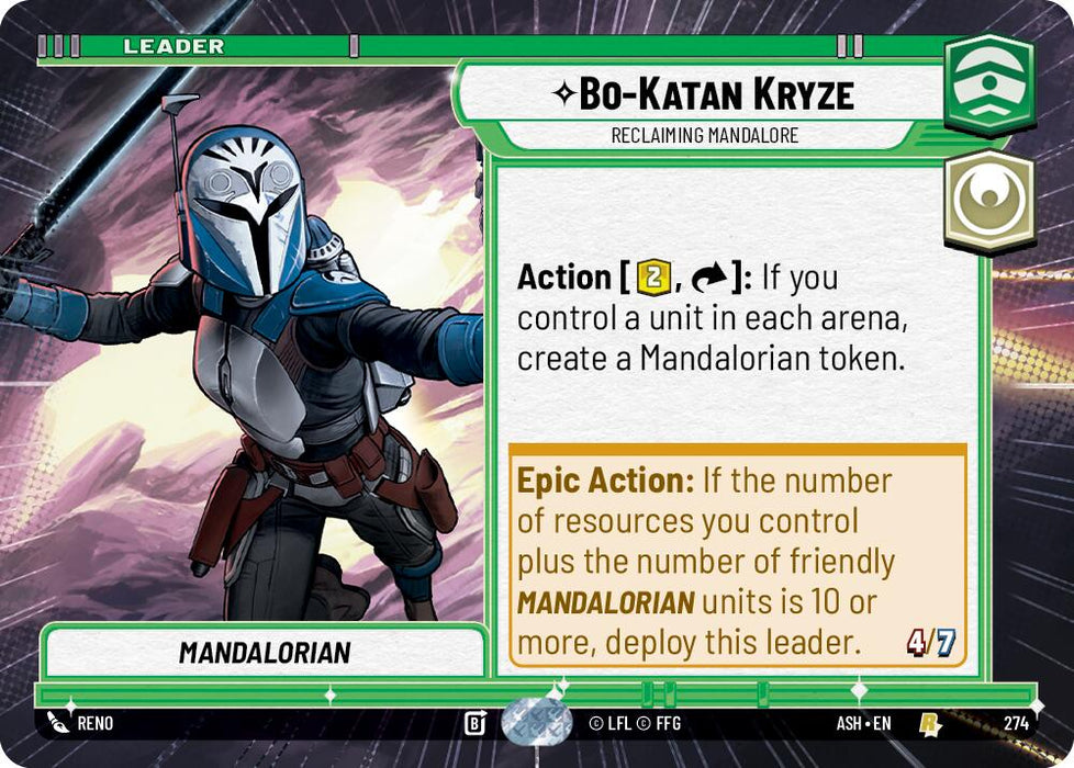 Bo-Katan Kryze - Reclaiming Mandalore (274) (Hyperspace) (274) [Ashes of the Empire] - for just $0.20! 