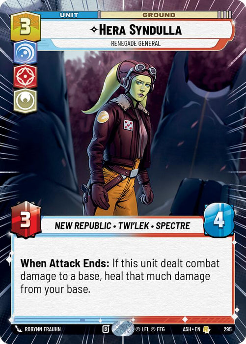 Hera Syndulla - Renegade General (295) (Hyperspace) (295) [Ashes of the Empire] - for just $1.05! 