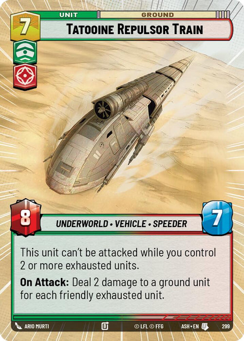 Tatooine Repulsor Train (299) (Hyperspace) (299) [Ashes of the Empire] - for just $0.15! 