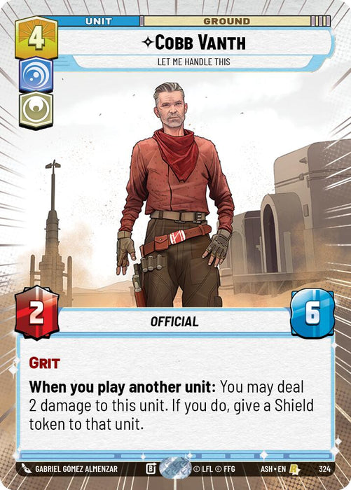 Cobb Vanth - Let Me Handle This (324) (Hyperspace) (324) [Ashes of the Empire] - for just $0.25! 