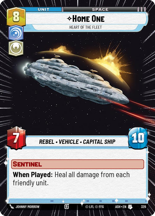 Home One - Heart of the Fleet (329) (Hyperspace) (329) [Ashes of the Empire] - for just $0.15! 