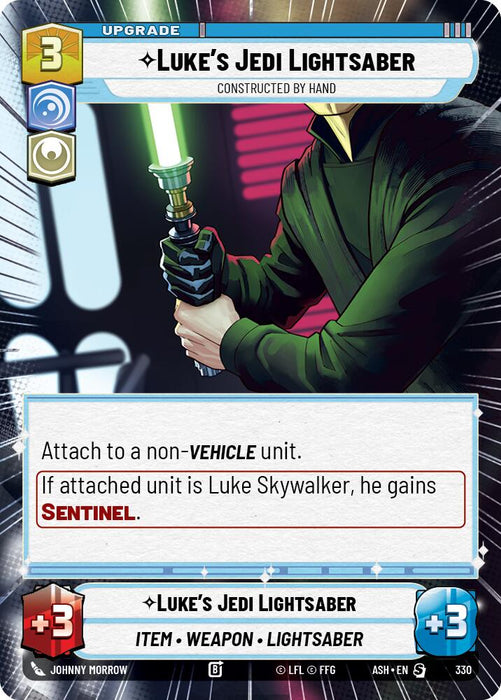 Luke's Jedi Lightsaber - Constructed by Hand (330) (Hyperspace) (330) [Ashes of the Empire] - for just $0.50! 