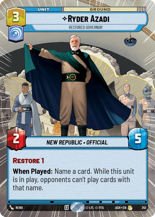 Ryder Azadi - Restored Governor (341) (Hyperspace) (341) [Ashes of the Empire] - for just $1.20! 