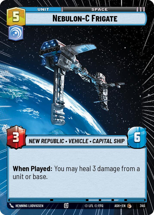 Nebulon-C Frigate (345) (Hyperspace) (345) [Ashes of the Empire] - for just $0.10! 