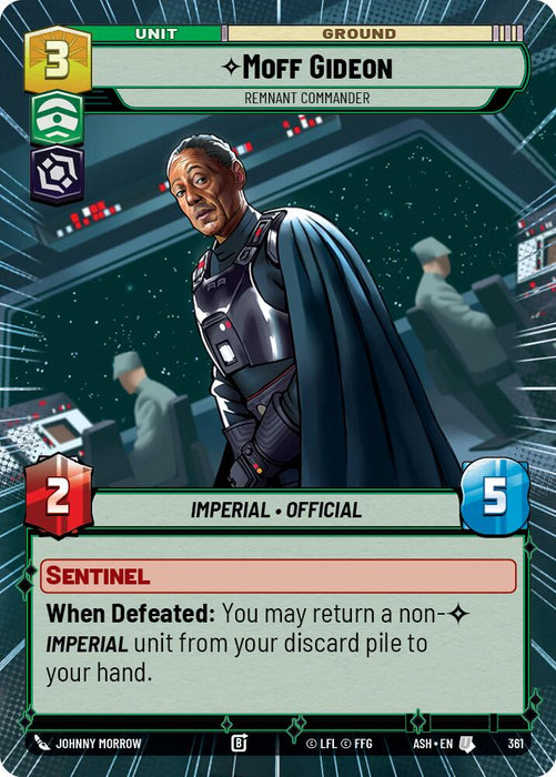Moff Gideon - Remnant Commander (361) (Hyperspace) (361) [Ashes of the Empire] - for just $0.25! 