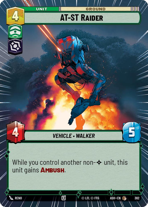 AT-ST Raider (362) (Hyperspace) (362) [Ashes of the Empire] - for just $0.15! 