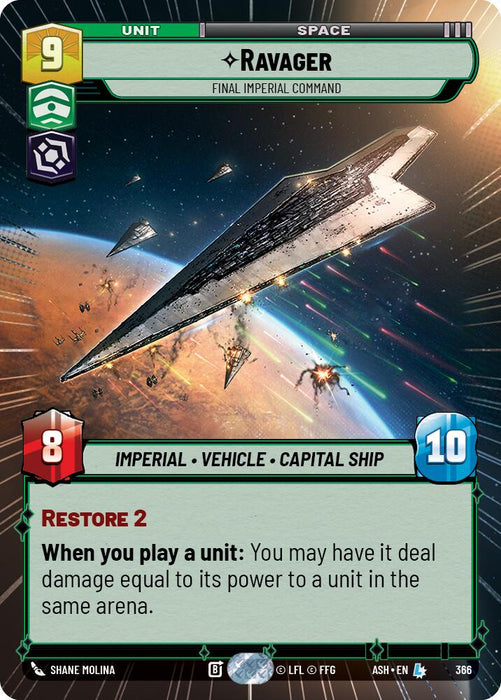 Ravager - Final Imperial Command (366) (Hyperspace) (366) [Ashes of the Empire] - for just $3.45! 