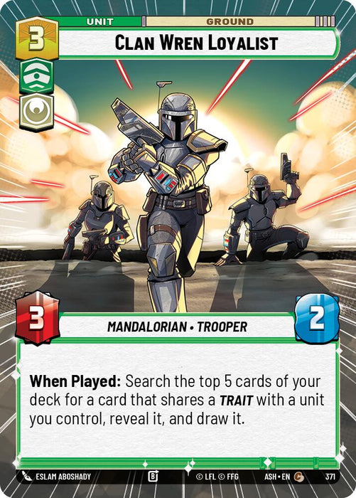 Clan Wren Loyalist (371) (Hyperspace) (371) [Ashes of the Empire] - for just $0.10! 