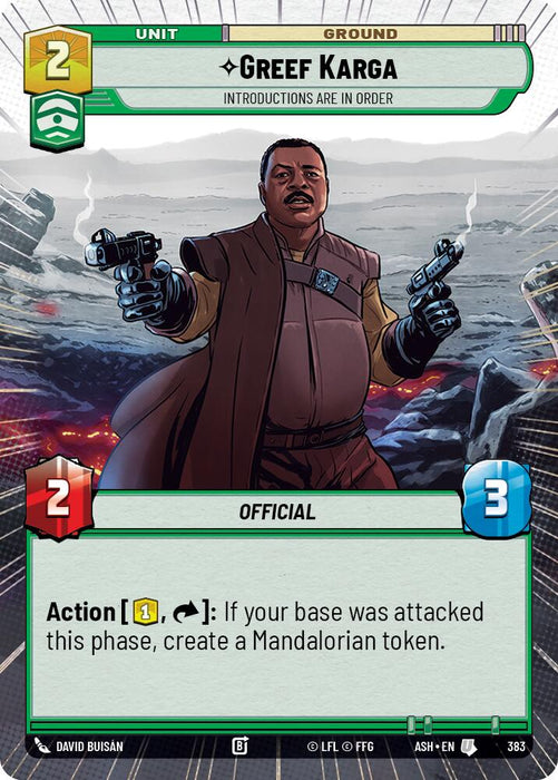 Greef Karga - Introductions are in Order (383) (Hyperspace) (383) [Ashes of the Empire] - for just $0.15! 