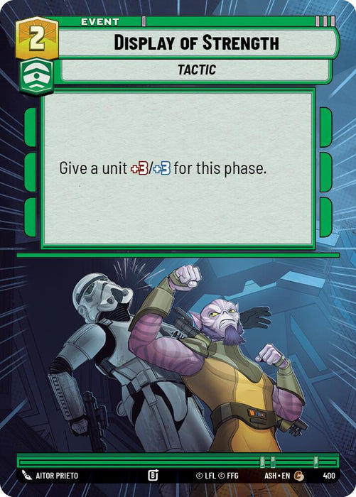 Display of Strength (400) (Hyperspace) (400) [Ashes of the Empire] - for just $0.10! 