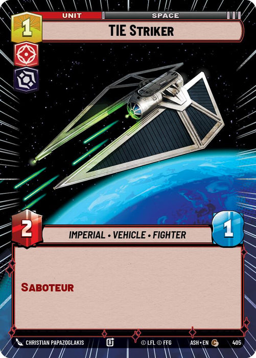 TIE Striker (405) (Hyperspace) (405) [Ashes of the Empire] - for just $0.10! 
