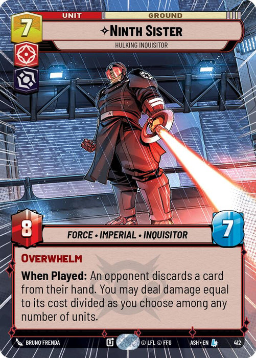 Ninth Sister - Hulking Inquisitor (412) (Hyperspace) (412) [Ashes of the Empire] - for just $17.10! 