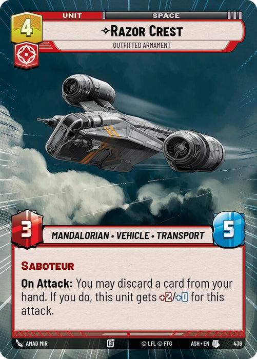 Razor Crest - Outfitted Armament (436) (Hyperspace) (436) [Ashes of the Empire] - for just $0.10! 