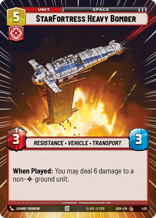 StarFortress Heavy Bomber (438) (Hyperspace) (438) [Ashes of the Empire] - for just $0.10! 