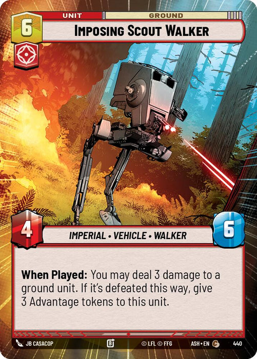 Imposing Scout Walker (440) (Hyperspace) (440) [Ashes of the Empire] - for just $0.10! 