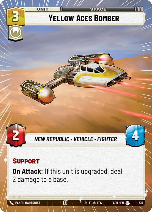 Yellow Aces Bomber (517) (Hyperspace) (517) [Ashes of the Empire] - for just $0.50! 