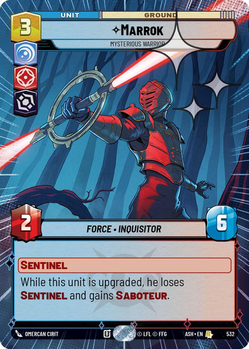 Marrok - Mysterious Warrior (532) (Hyperspace Foil) (532) [Ashes of the Empire] - for just $2.40! 