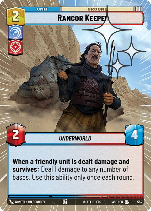 Rancor Keeper (534) (Hyperspace Foil) (534) [Ashes of the Empire] - for just $0.30! 