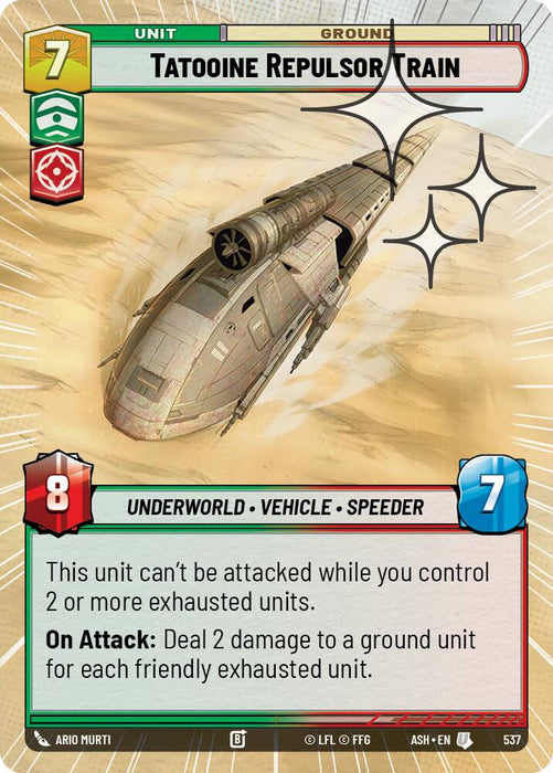 Tatooine Repulsor Train (537) (Hyperspace Foil) (537) [Ashes of the Empire] - for just $0.10! 