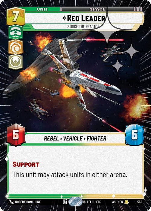 Red Leader - Strike the Reactor (539) (Hyperspace Foil) (539) [Ashes of the Empire] - for just $0.65! 