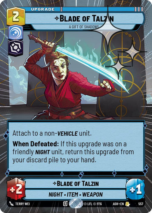 Blade of Talzin - A Gift of Shadows (557) (Hyperspace Foil) (557) [Ashes of the Empire] - for just $0.30! 