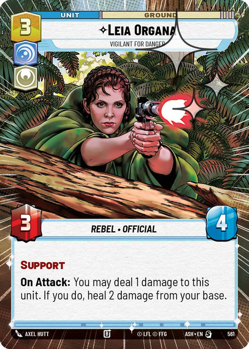 Leia Organa - Vigilant for Danger (561) (Hyperspace Foil) (561) [Ashes of the Empire] - for just $0.30! 