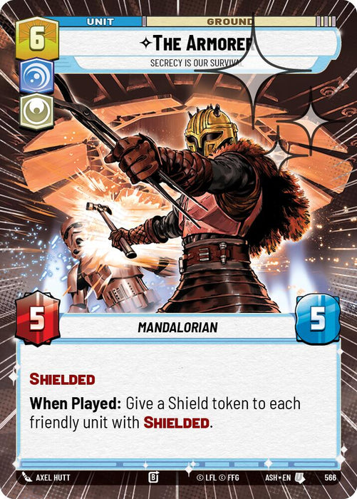 The Armorer - Secrecy is Our Survival (566) (Hyperspace Foil) (566) [Ashes of the Empire] - for just $0.30! 