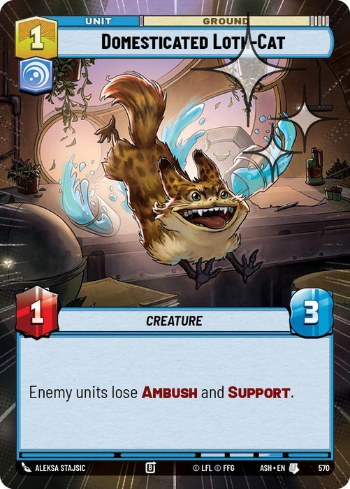 Domesticated Loth-Cat (570) (Hyperspace Foil) (570) [Ashes of the Empire] - for just $0.15! 