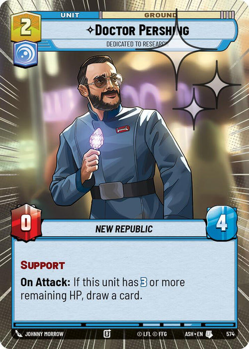 Doctor Pershing - Dedicated to Research (574) (Hyperspace Foil) (574) [Ashes of the Empire] - for just $0.20! 