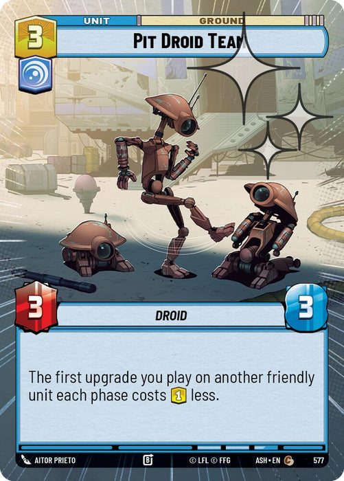 Pit Droid Team (577) (Hyperspace Foil) (577) [Ashes of the Empire] - for just $0.10! 