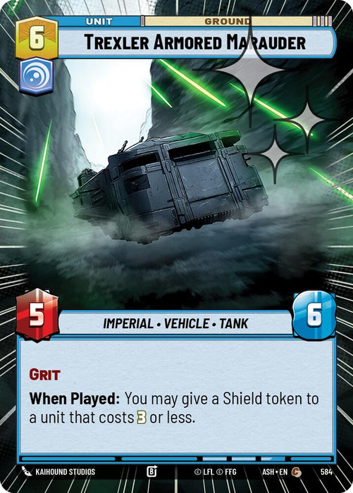 Trexler Armored Marauder (584) (Hyperspace Foil) (584) [Ashes of the Empire] - for just $0.10! 