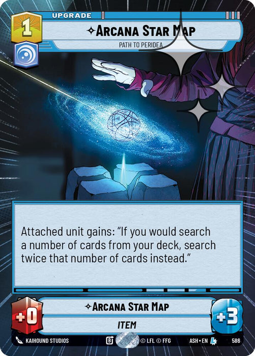 Arcana Star Map - Path to Peridea (586) (Hyperspace Foil) (586) [Ashes of the Empire] - for just $1.25! 