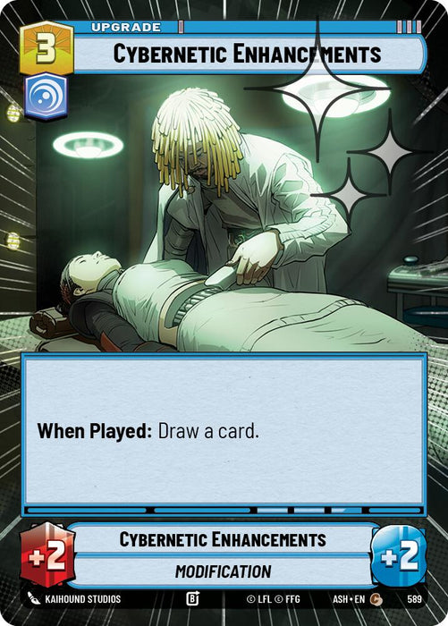 Cybernetic Enhancements (589) (Hyperspace Foil) (589) [Ashes of the Empire] - for just $0.10! 