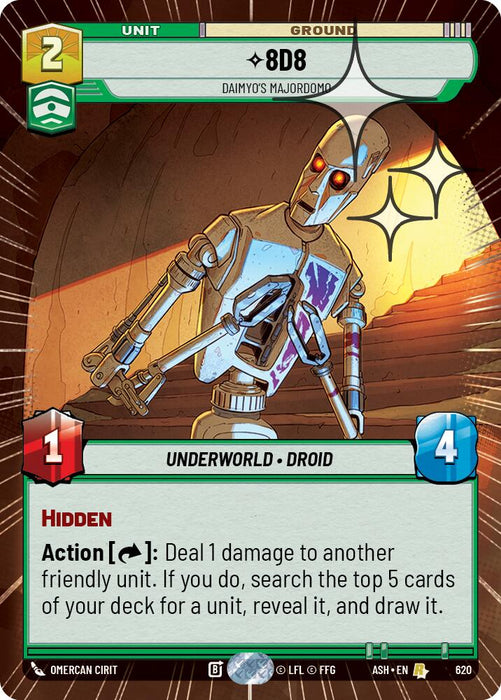 8D8 - Daimyo's Majordomo (620) (Hyperspace Foil) (620) [Ashes of the Empire] - for just $0.65! 