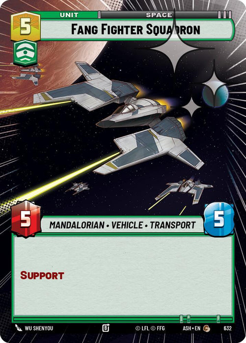 Fang Fighter Squadron (632) (Hyperspace Foil) (632) [Ashes of the Empire] - for just $0.10! 