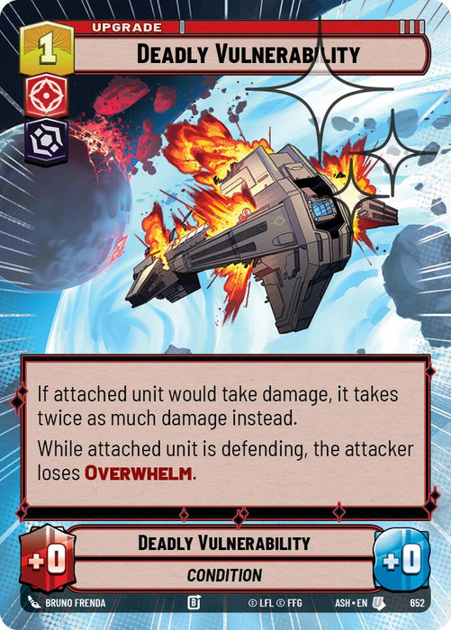 Deadly Vulnerability (652) (Hyperspace Foil) (652) [Ashes of the Empire] - for just $0.15! 