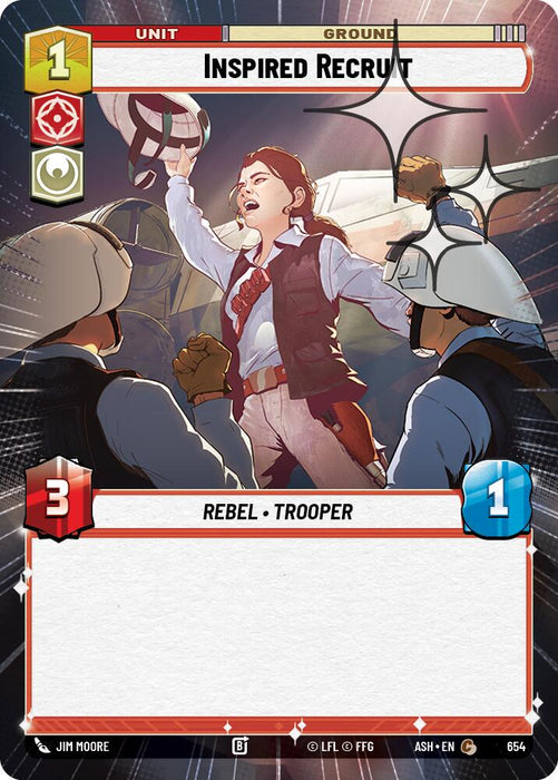Inspired Recruit (654) (Hyperspace Foil) (654) [Ashes of the Empire] - for just $0.10! 