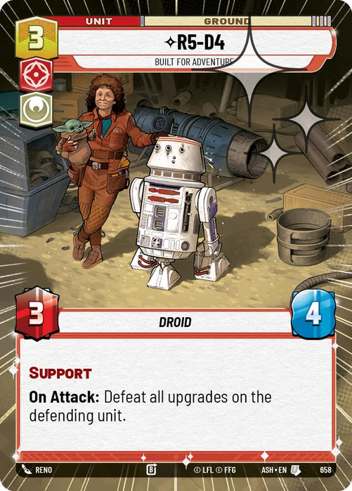 R5-D4 - Built for Adventure (658) (Hyperspace Foil) (658) [Ashes of the Empire] - for just $0.20! 
