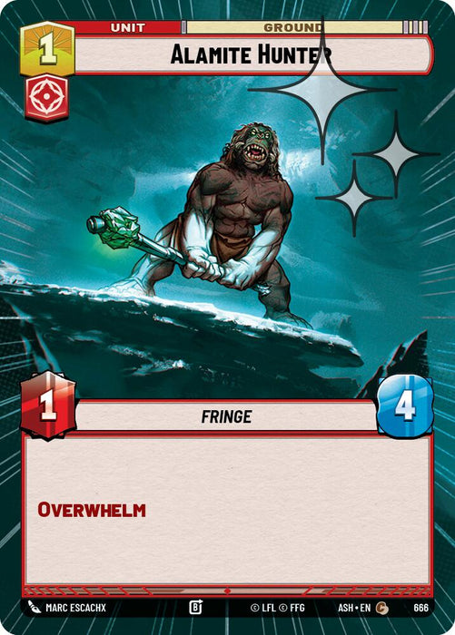 Alamite Hunter (666) (Hyperspace Foil) (666) [Ashes of the Empire] - for just $0.10! 