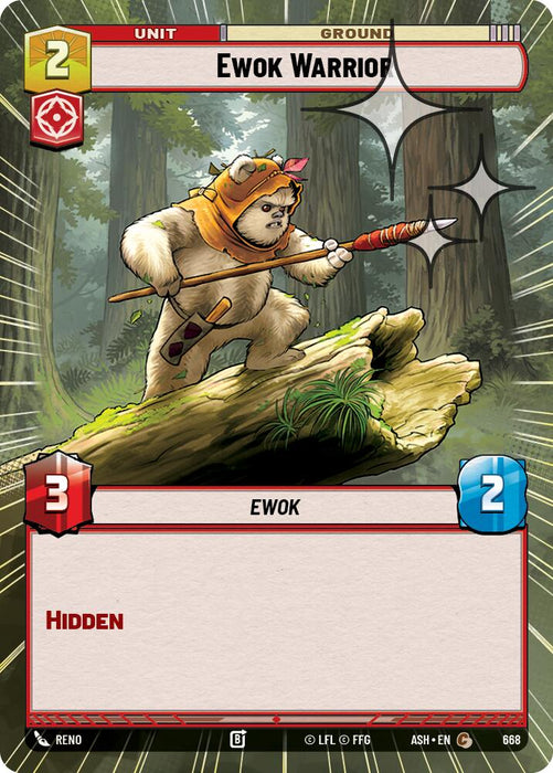 Ewok Warrior (668) (Hyperspace Foil) (668) [Ashes of the Empire] - for just $0.10! 